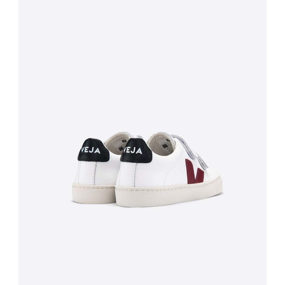 Αθλητικά Παπούτσια παιδικα Veja ESPLAR LEATHER White/Black/Red | GR 819MQZ